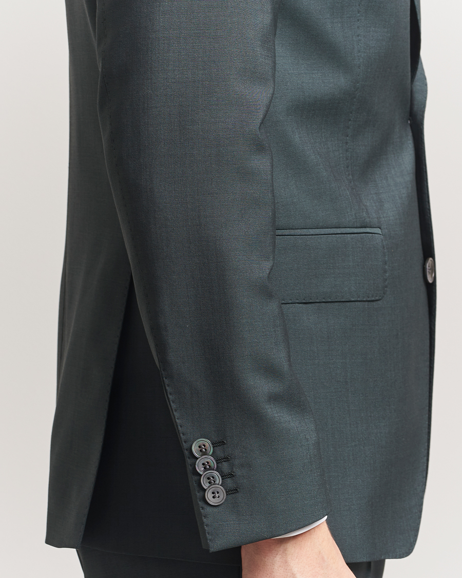Herren | Sakkos | Oscar Jacobson | Fogerty Wool/Mohair Suit Blazer Green