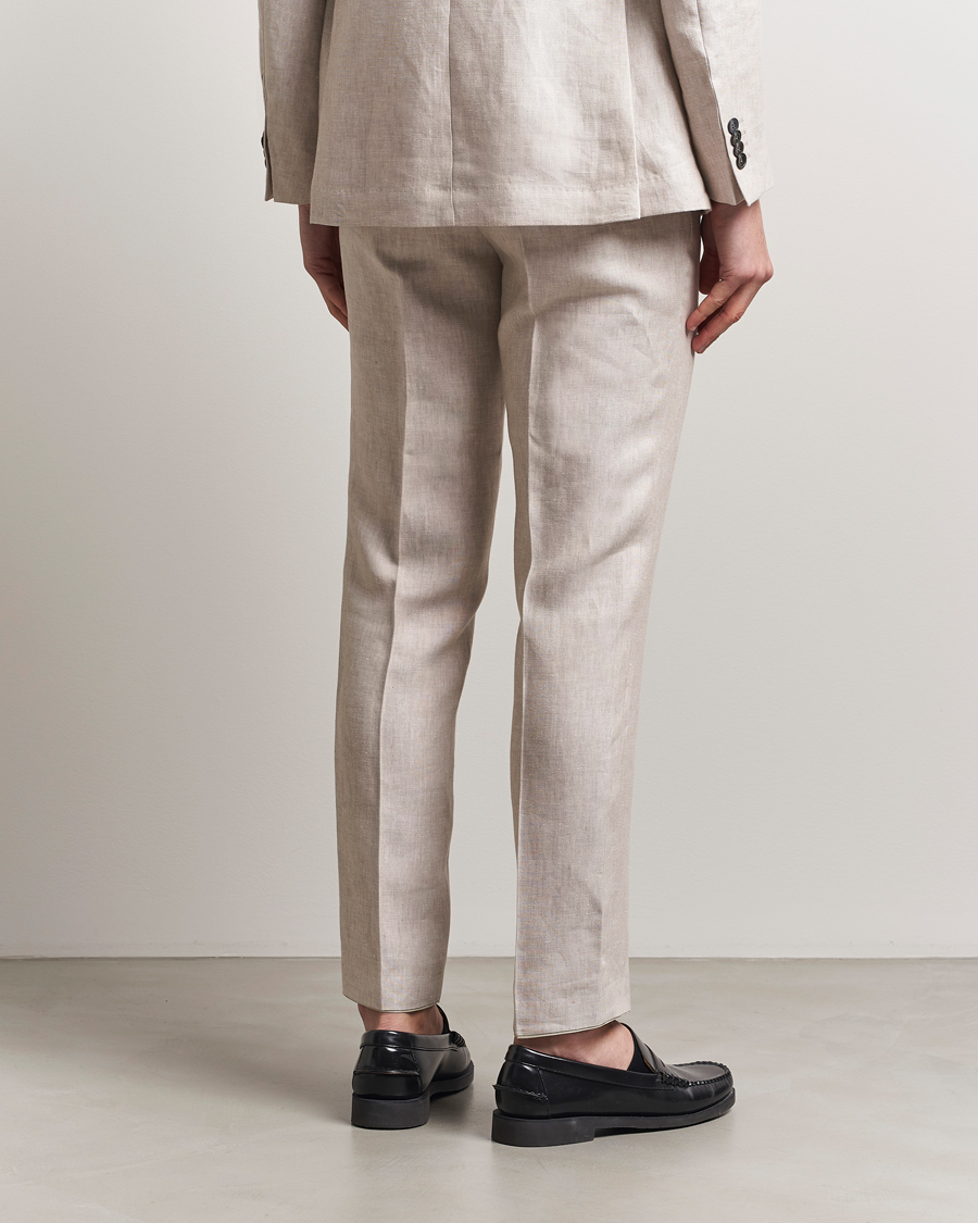 Herren | Hosen | Oscar Jacobson | Denz Linen Trousers Off White