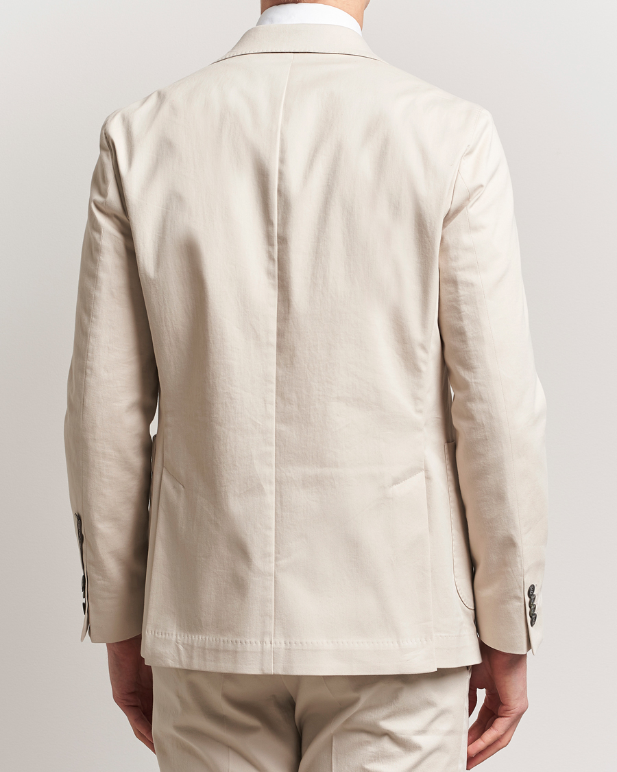 Herren | Sakkos | Oscar Jacobson | Ferry Patch Cotton Blazer Beige