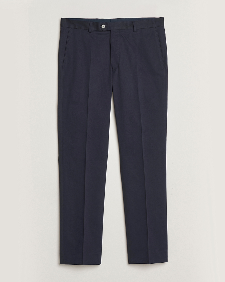 Herren | Hosen | Oscar Jacobson | Dandy Cotton Trousers Navy