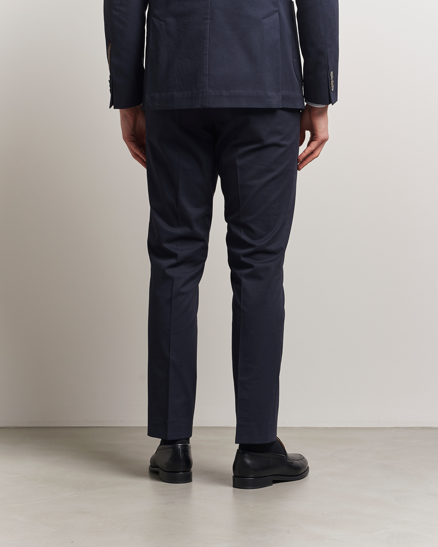 Herren | Hosen | Oscar Jacobson | Dandy Cotton Trousers Navy