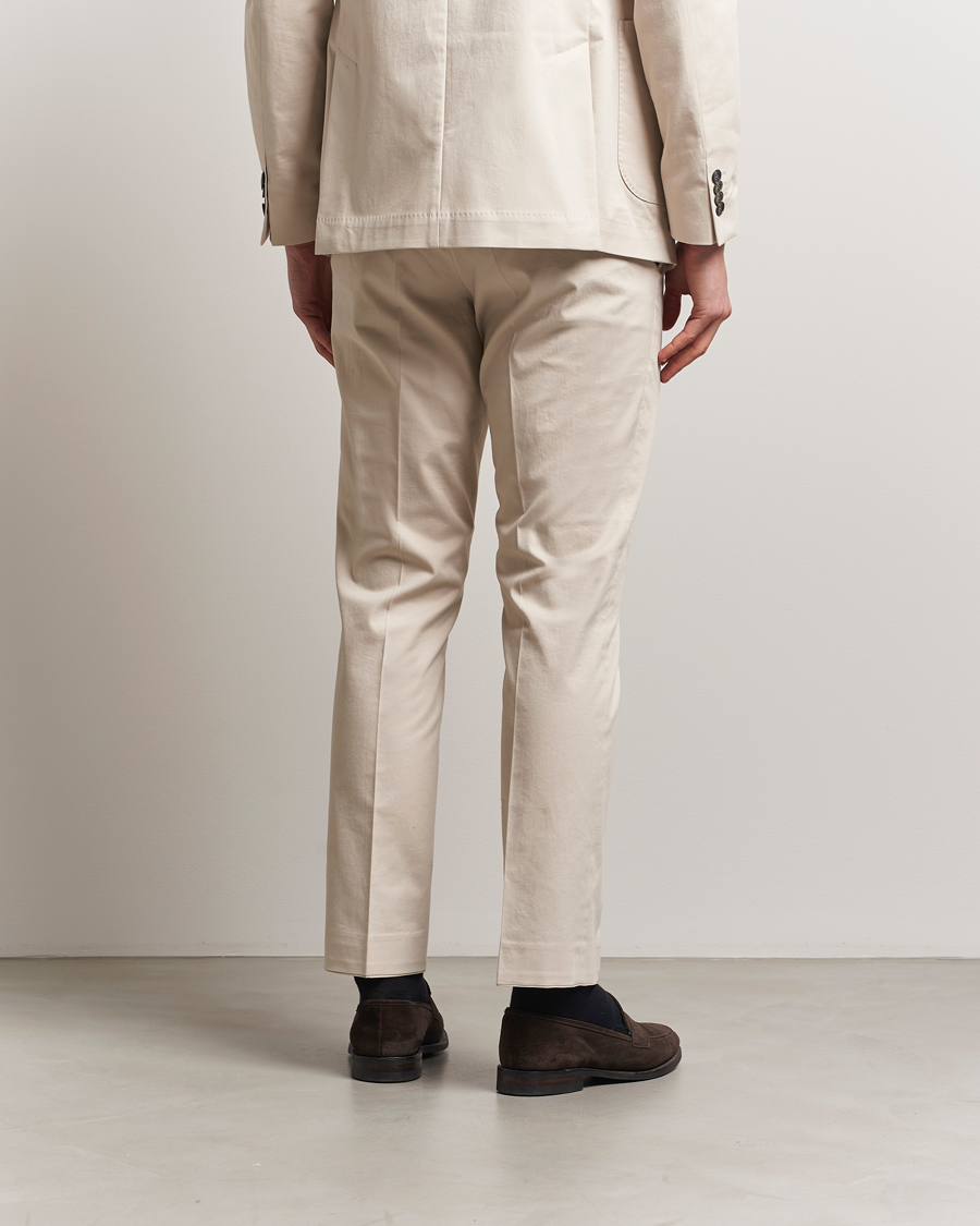 Herren | Hosen | Oscar Jacobson | Dandy Cotton Trousers Beige