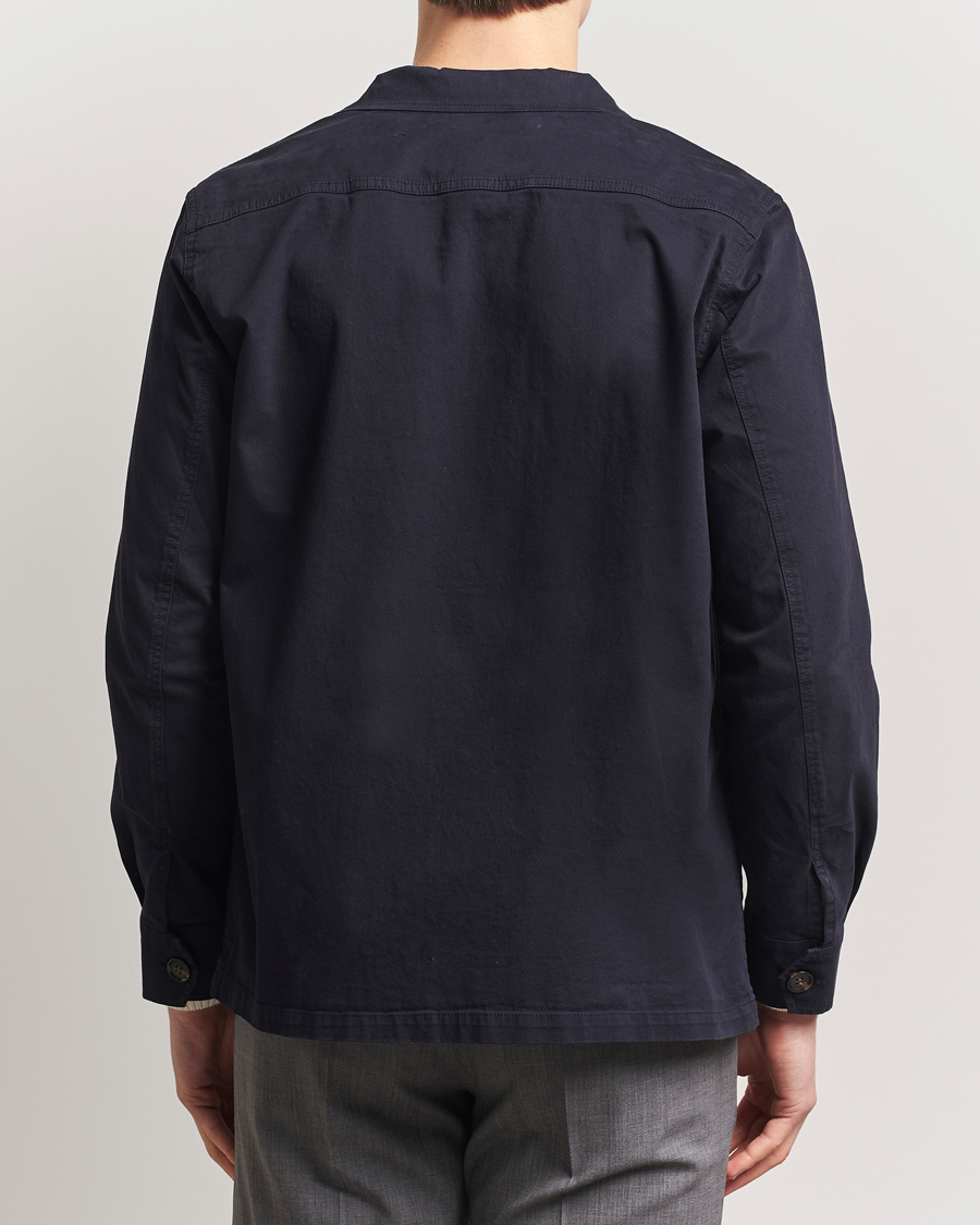 Herren | Hemden | Oscar Jacobson | Safari Shirt Jacket Navy