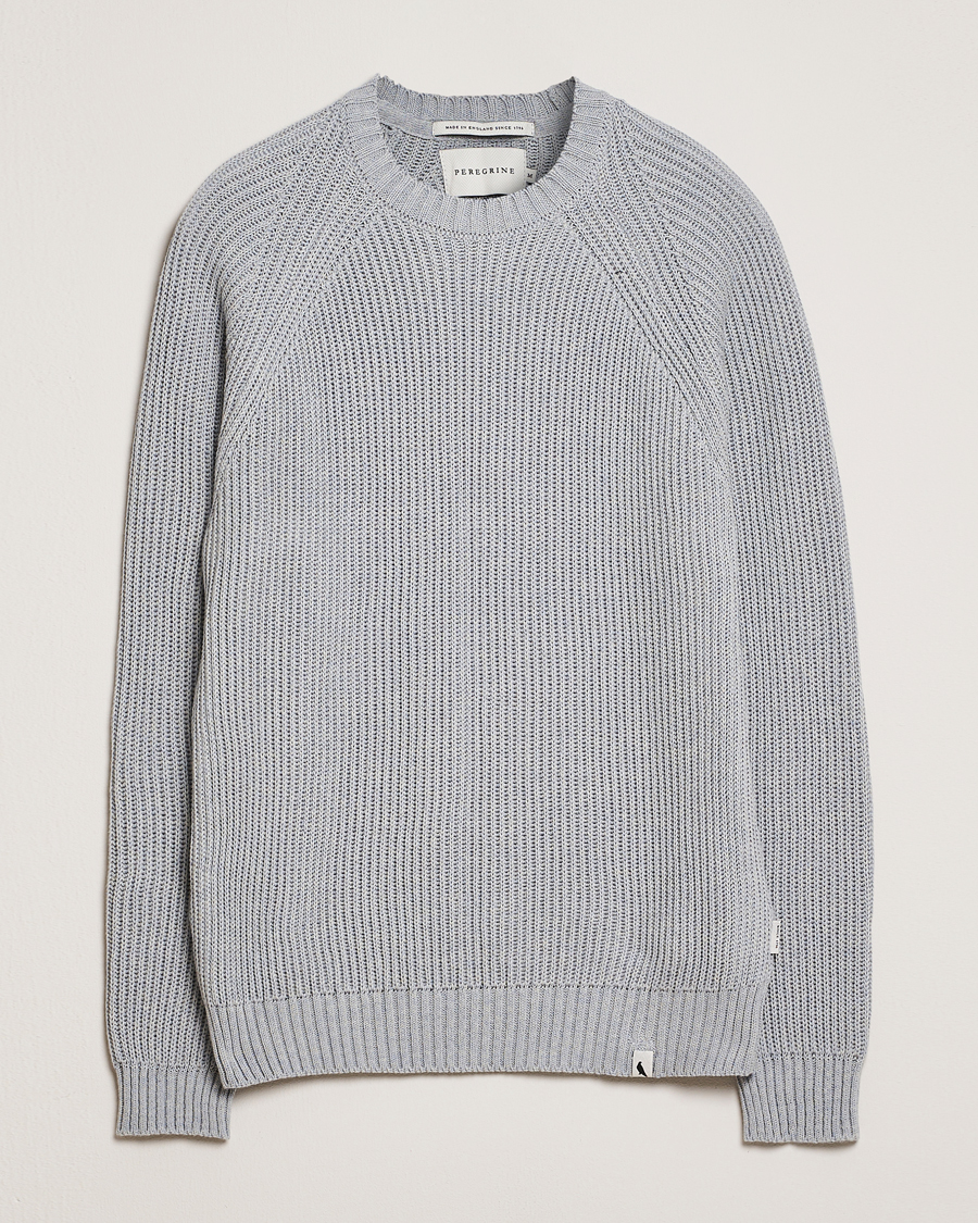 Herren | Pullover | Peregrine | Harry Organic Cotton Sweater Washed Denim