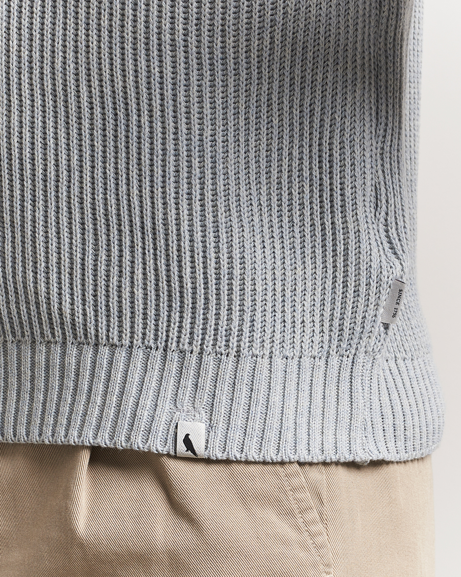 Herren | Pullover | Peregrine | Harry Organic Cotton Sweater Washed Denim