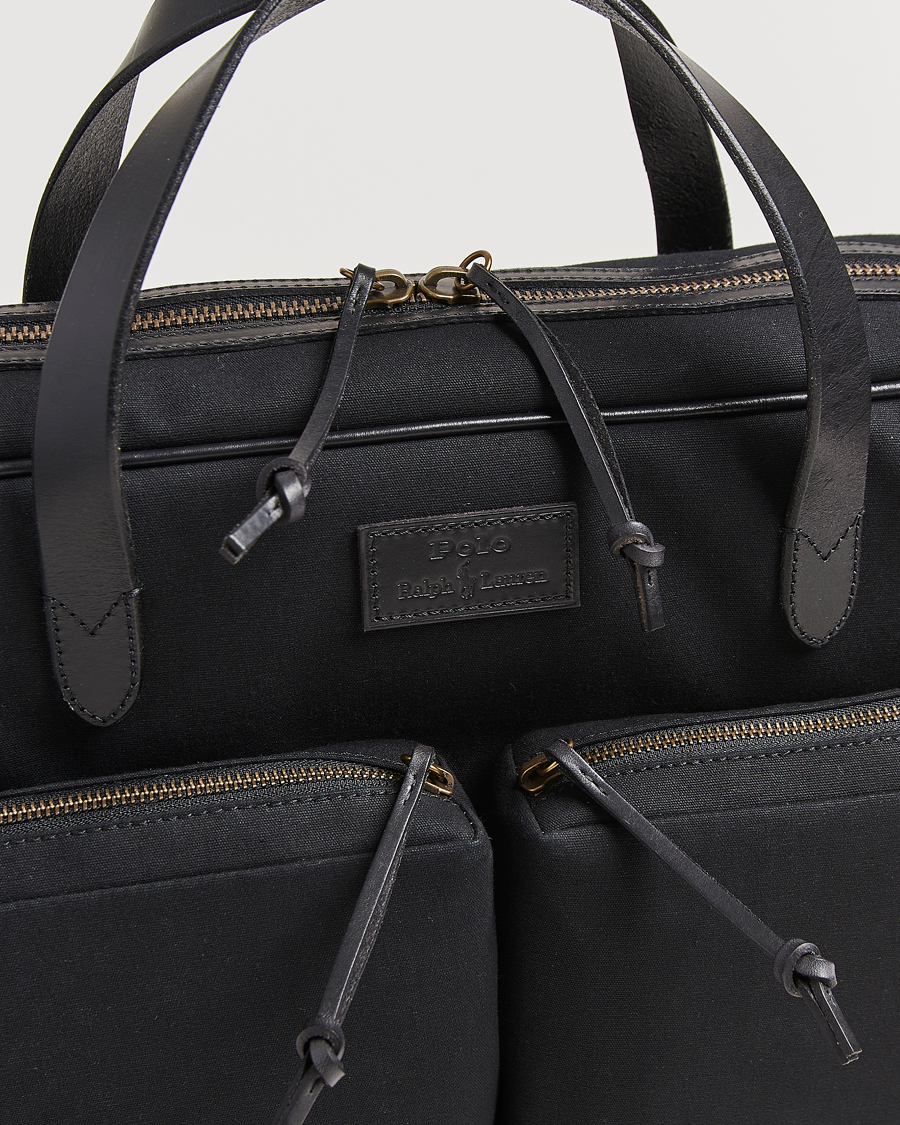 Herren | Polo Ralph Lauren Commuter Canvas Messenger Bag Black | Polo Ralph Lauren | Commuter Canvas Messenger Bag Black