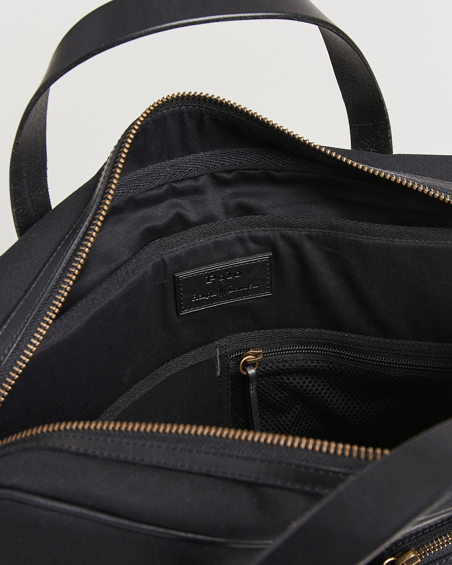 Herren | Polo Ralph Lauren Commuter Canvas Messenger Bag Black | Polo Ralph Lauren | Commuter Canvas Messenger Bag Black