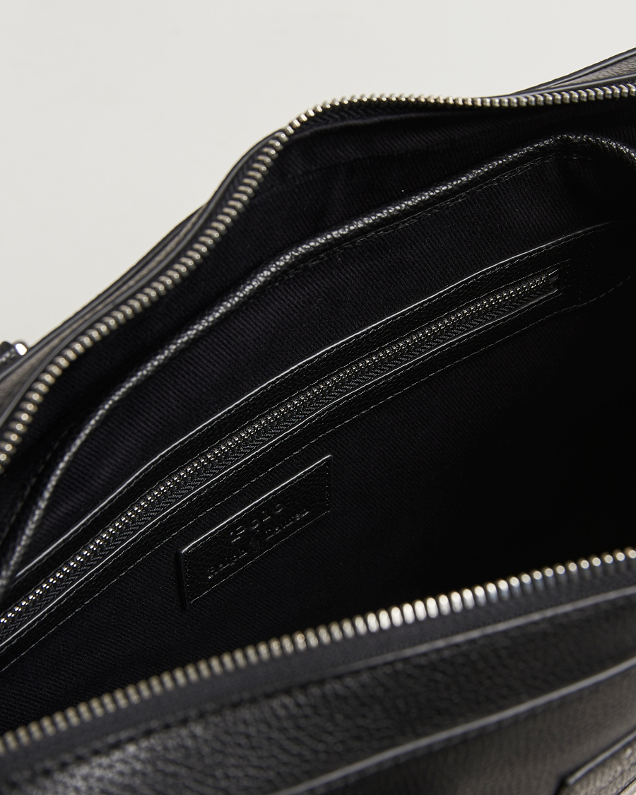 Herren | Polo Ralph Lauren Pebble Leather Briefcase Black | Polo Ralph Lauren | Pebble Leather Briefcase Black