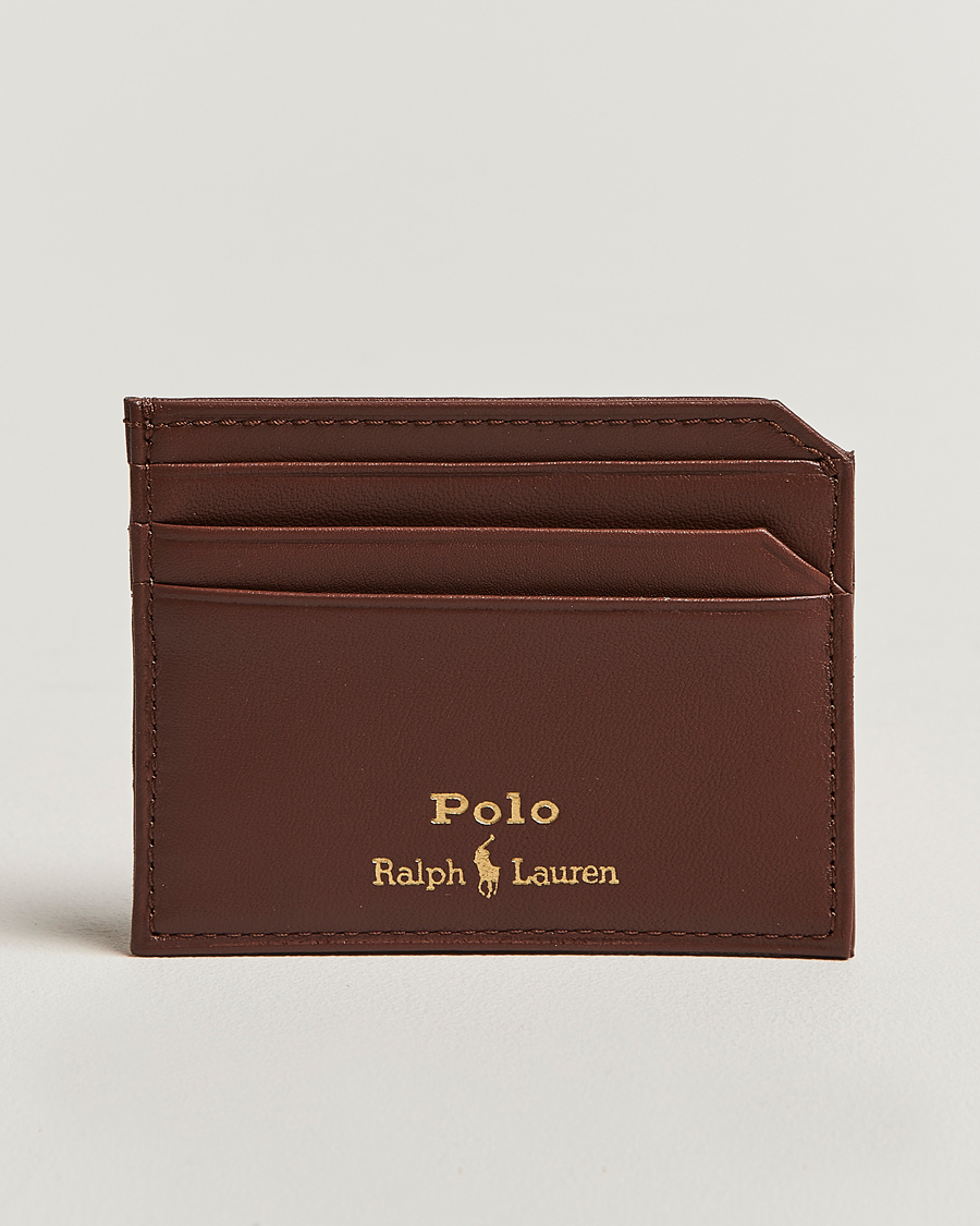 Herren | Polo Ralph Lauren Card Holder Smooth Leather Saddle | Polo Ralph Lauren | Card Holder Smooth Leather Saddle