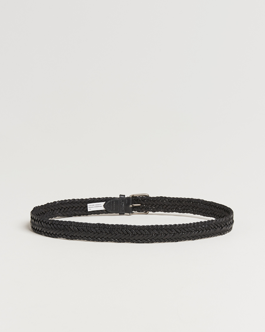 Herren | Polo Ralph Lauren Braided Leather Belt Black | Polo Ralph Lauren | Braided Leather Belt Black