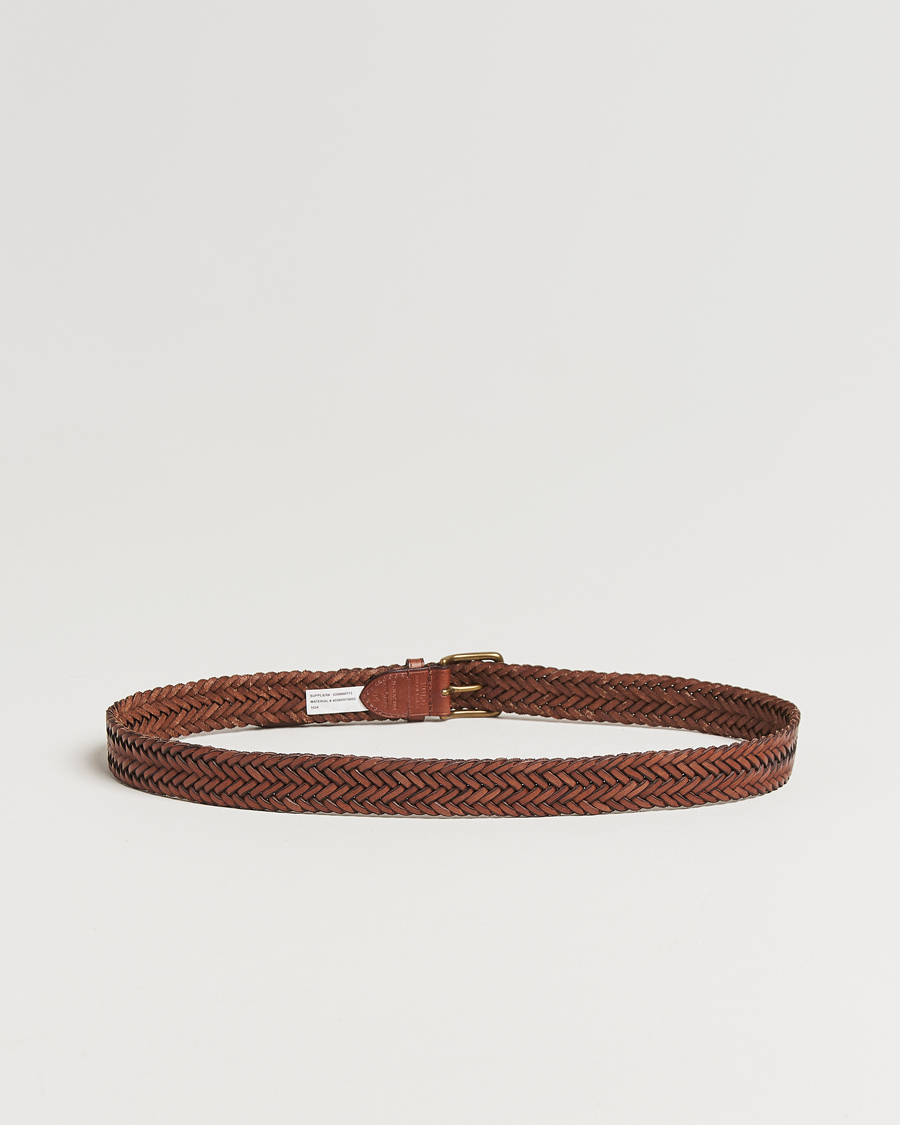 Herren | Polo Ralph Lauren Braided Leather Belt Polo Saddle | Polo Ralph Lauren | Braided Leather Belt Polo Saddle