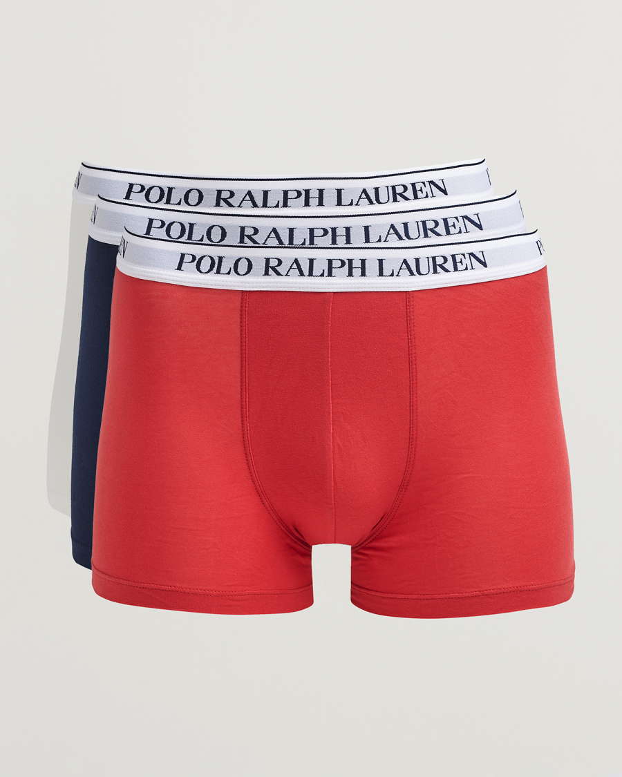 Herren | Unterwäsche | Polo Ralph Lauren | 3-Pack Trunk Navy/Red/White