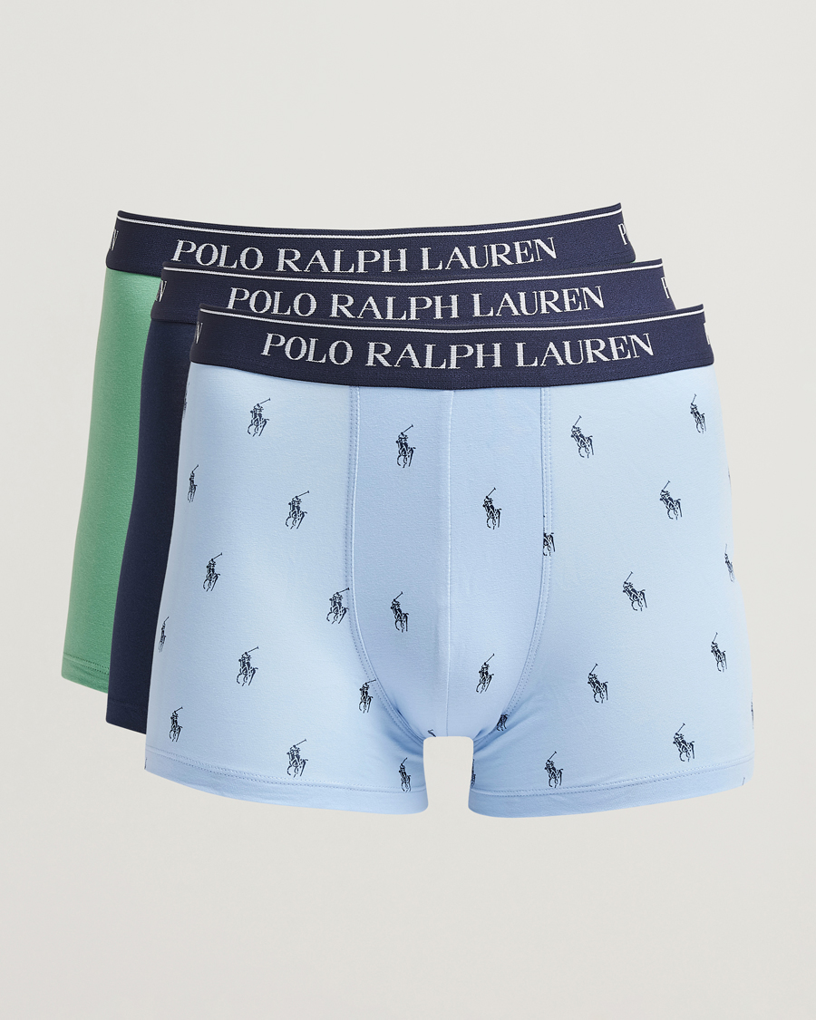 Herren | Unterwäsche | Polo Ralph Lauren | 3-Pack Trunk Navy/Green/Blue