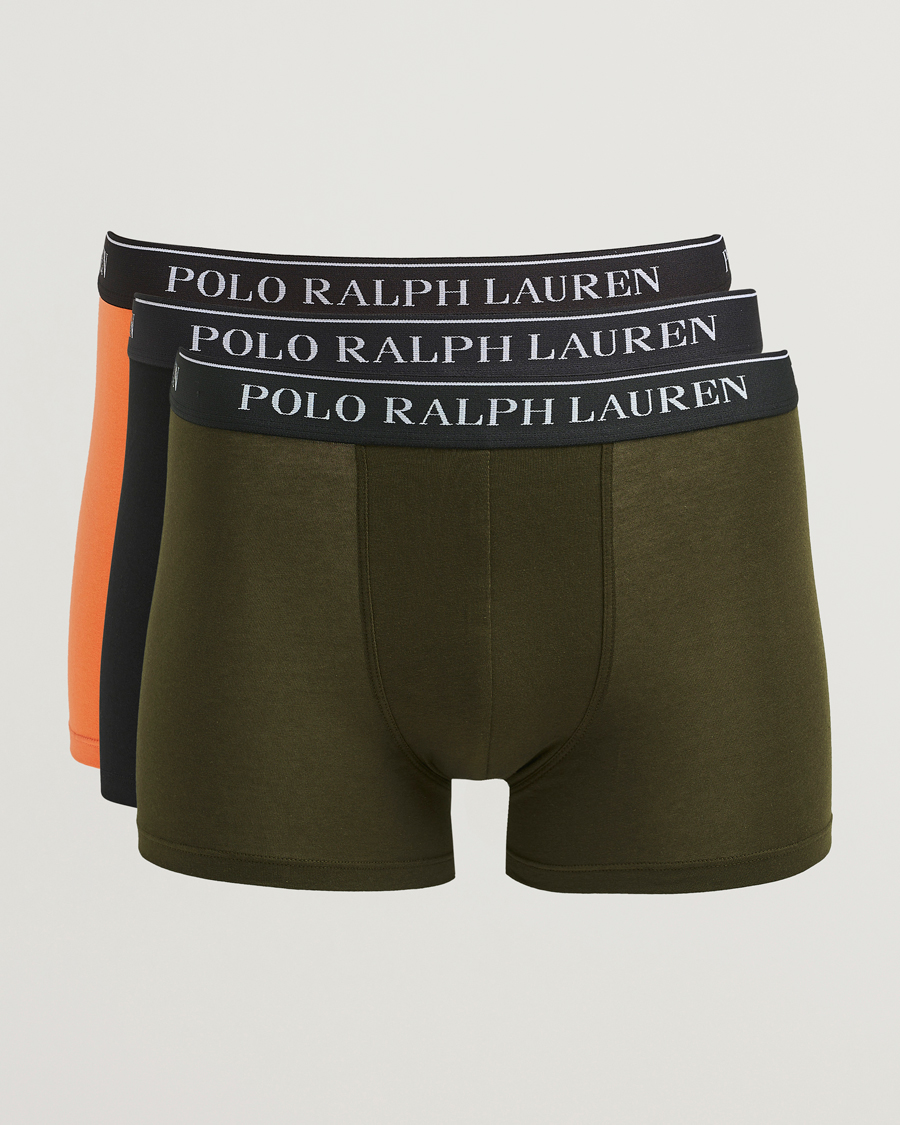 Herren | Unterwäsche | Polo Ralph Lauren | 3-Pack Trunk Black/Orange/Green
