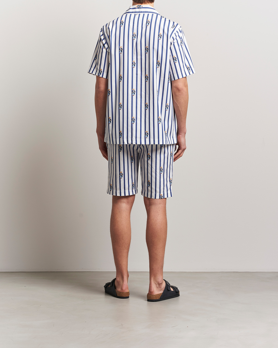 Herren | Schlafanzüge & Bademäntel | Polo Ralph Lauren | Cotton Short Pyjama Set Striped Blue