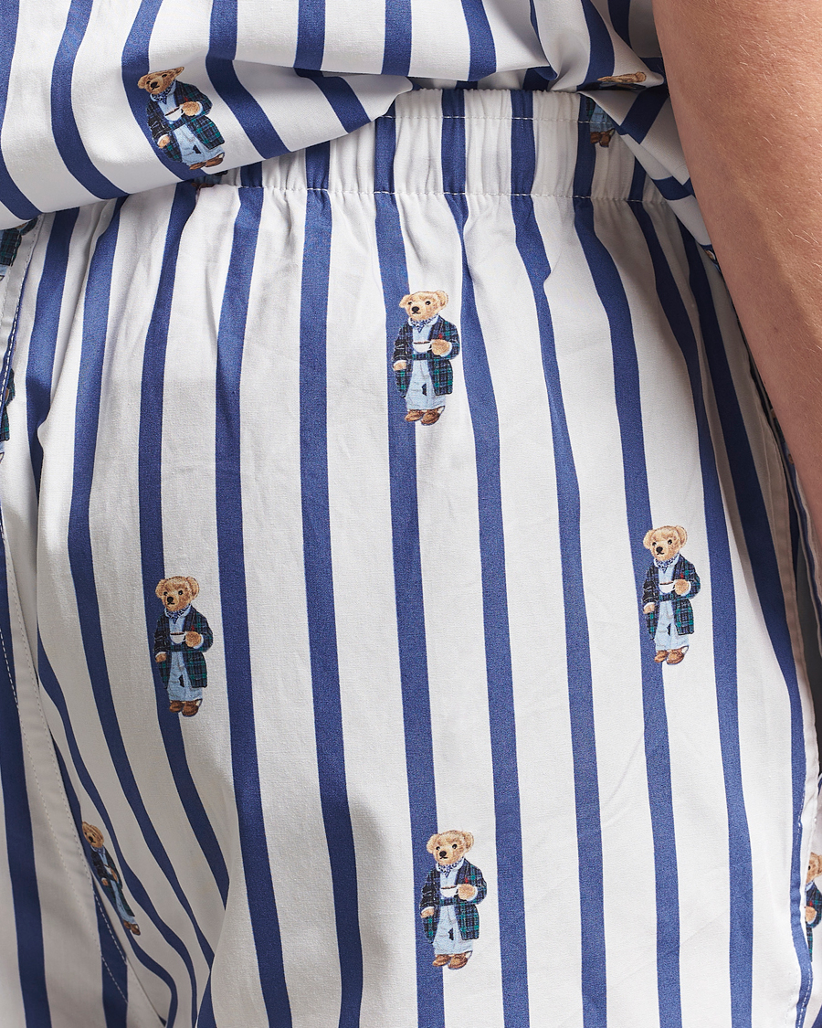 Herren | Schlafanzüge & Bademäntel | Polo Ralph Lauren | Cotton Short Pyjama Set Striped Blue