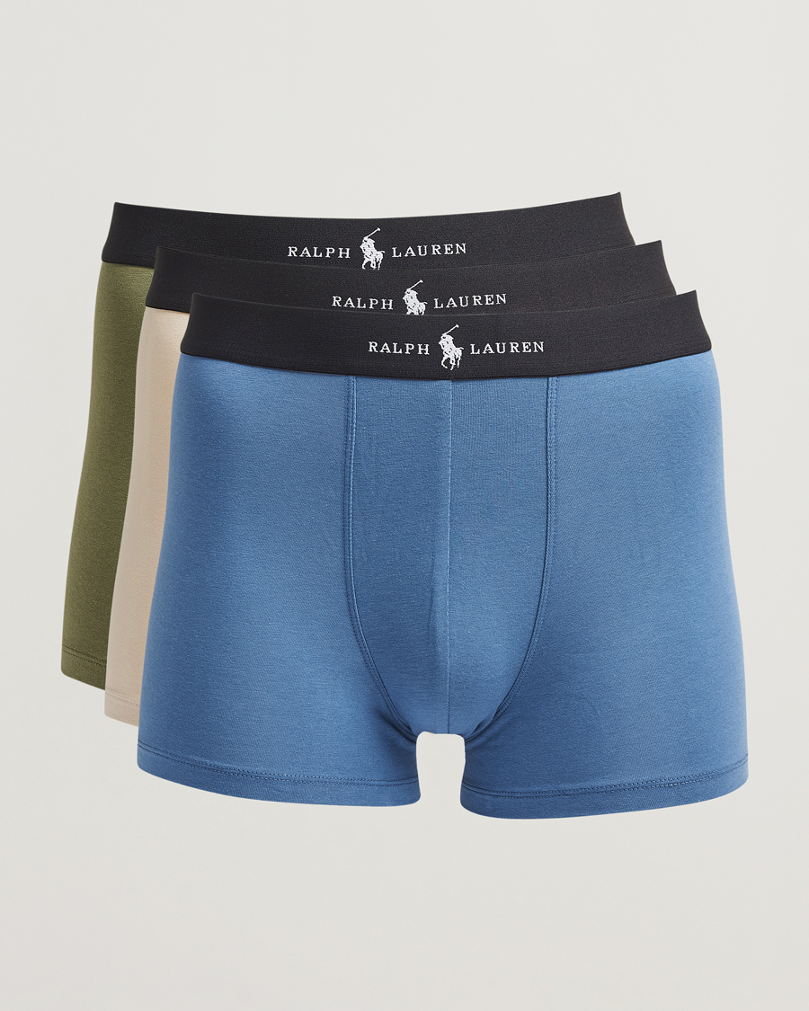 Herren | Unterwäsche | Polo Ralph Lauren | 3-Pack Trunk Blue/Green/Grey