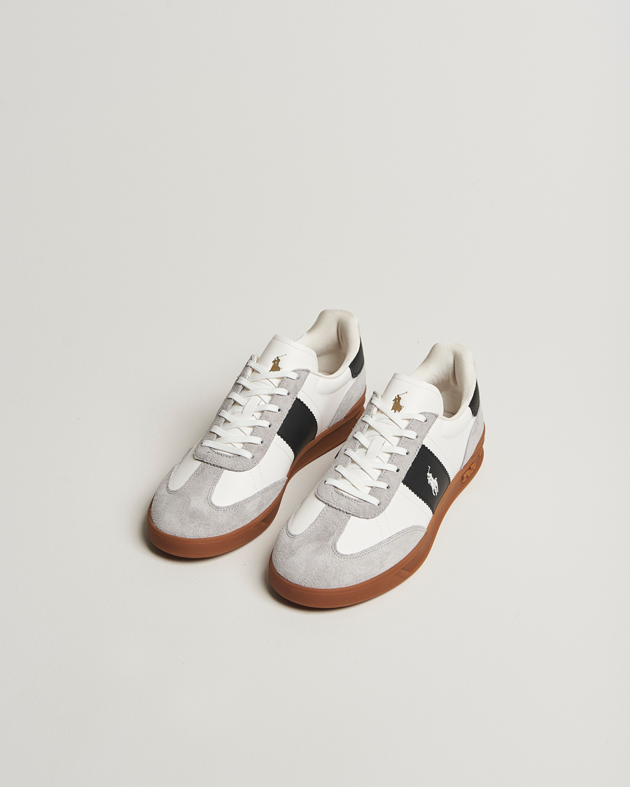 Herren | Sneaker | Polo Ralph Lauren | Aera Leather/Suede Sneaker White/Grey