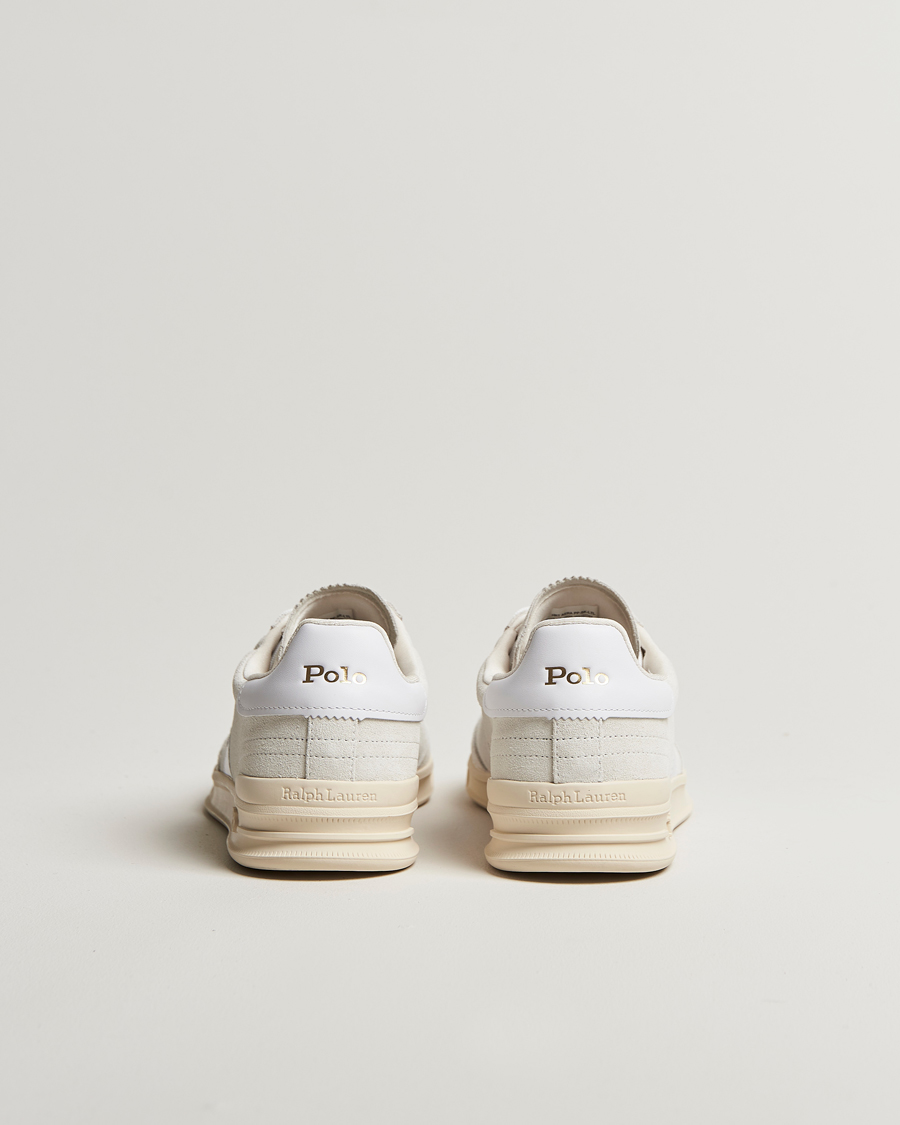 Herren | Polo Ralph Lauren Aera Suede Sneaker Bianco/White | Polo Ralph Lauren | Aera Suede Sneaker Bianco/White