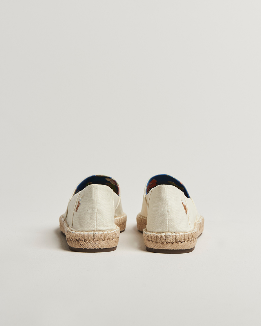 Herren | Polo Ralph Lauren Cevio Washed Canvas Espadrilles Cream | Polo Ralph Lauren | Cevio Washed Canvas Espadrilles Cream