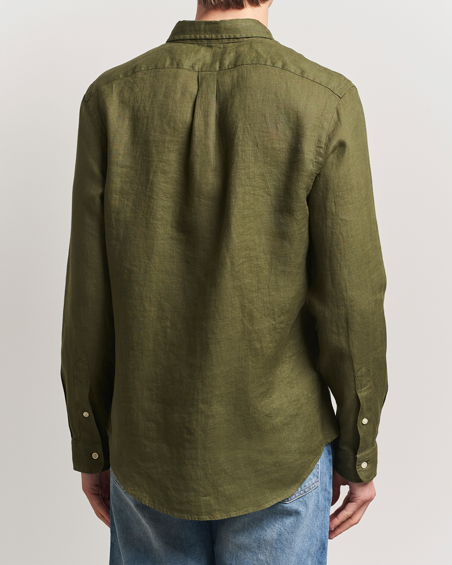 Herren | Hemden | Polo Ralph Lauren | Slim Fit Linen Shirt New Olive