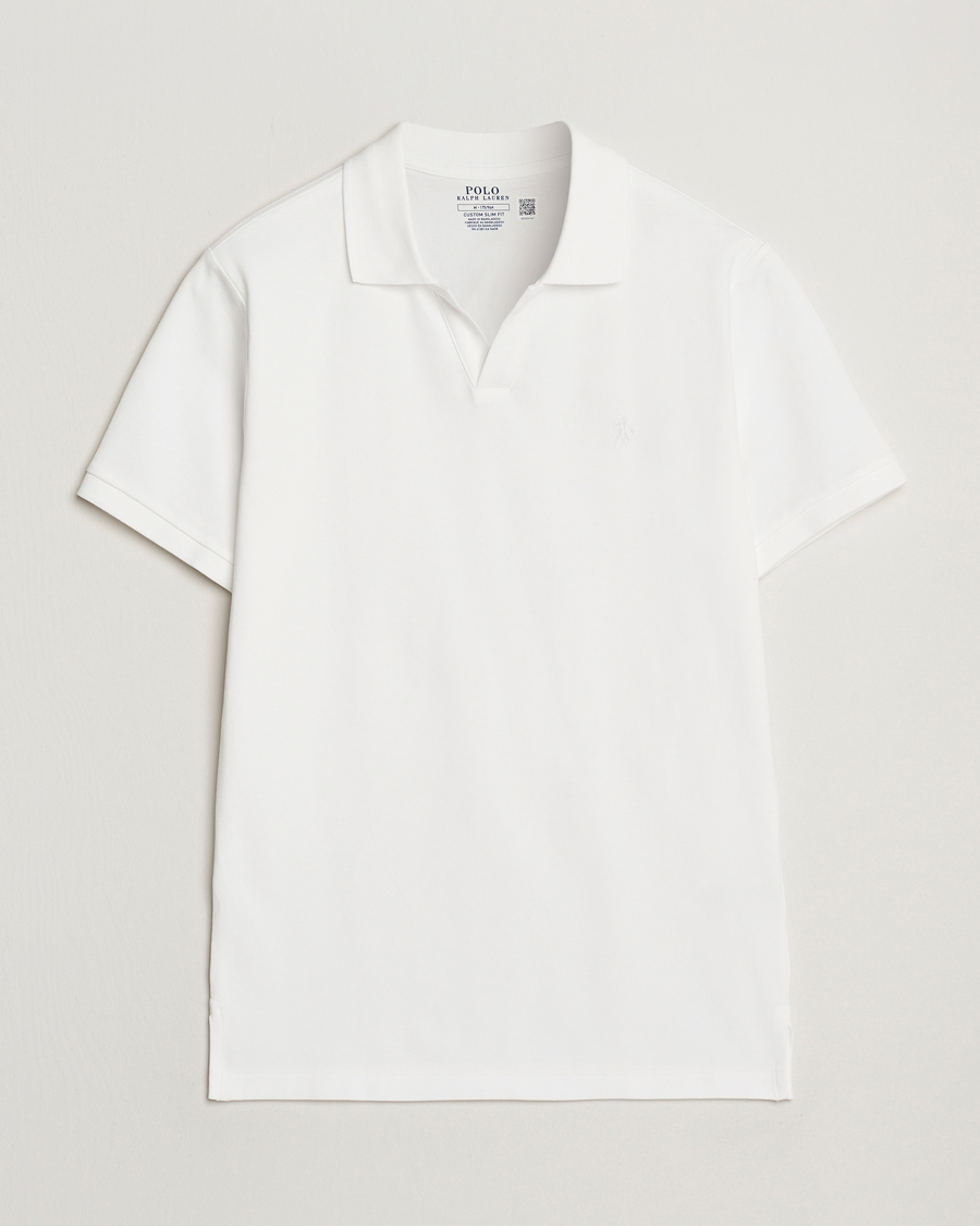 Herren | Poloshirts | Polo Ralph Lauren | Custom Slim Fit Dressed Polo White