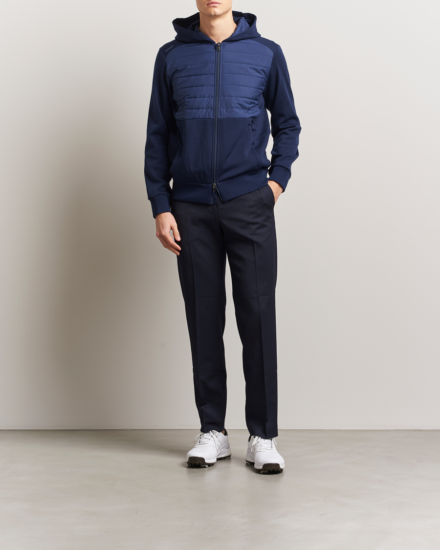 Herren | Pullover | RLX Ralph Lauren | Heavy Teach Wool Full Zip Pullover Refined Navy