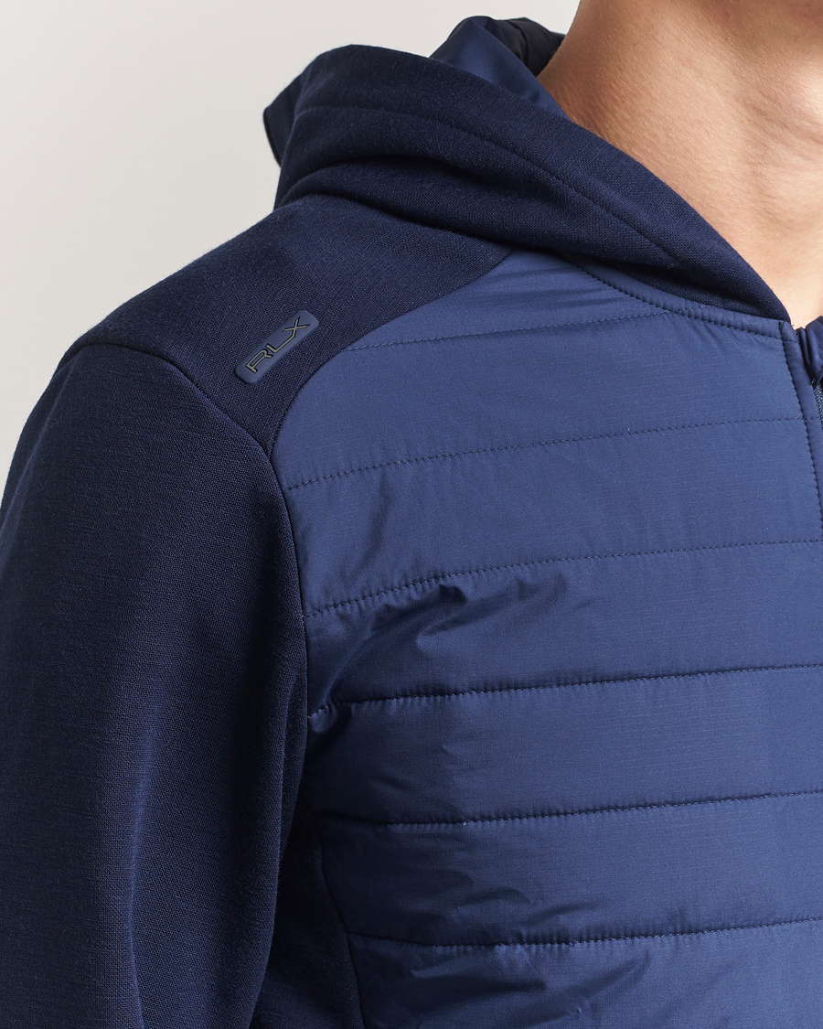 Herren | Pullover | RLX Ralph Lauren | Heavy Teach Wool Full Zip Pullover Refined Navy
