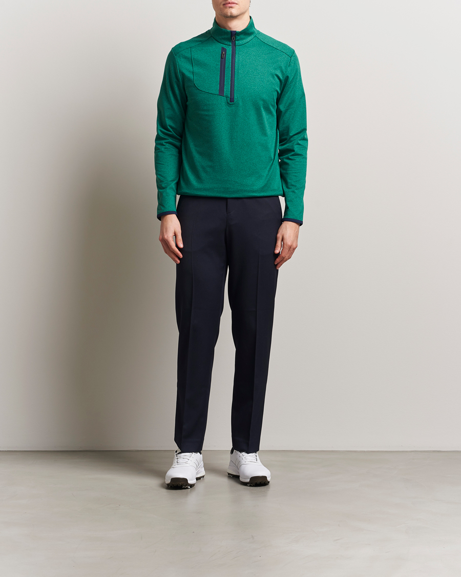 Herren | Pullover | RLX Ralph Lauren | New Lux Performance Half Zip Vermont Green Heather