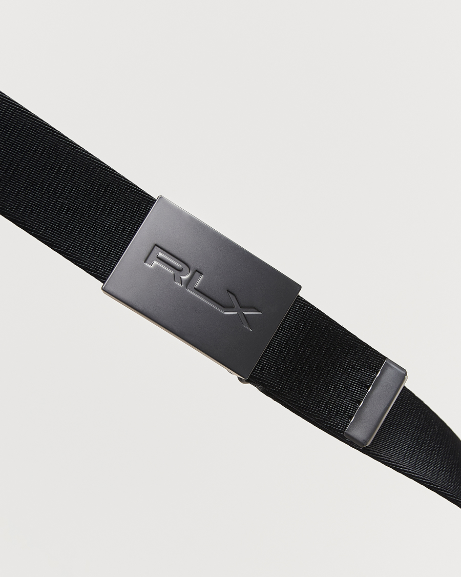 Herren | RLX Ralph Lauren Active Tech Belt Polo Black | RLX Ralph Lauren | Active Tech Belt Polo Black