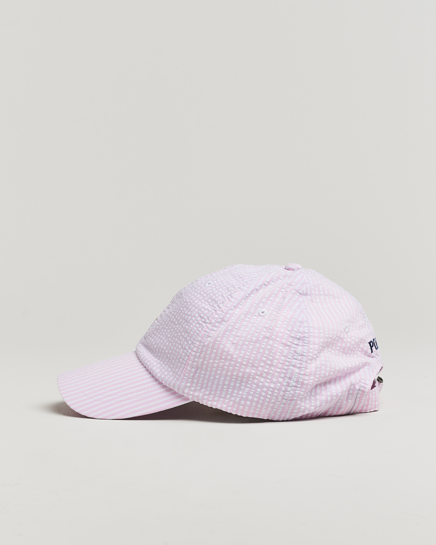 Herren | Polo Ralph Lauren Seersucker Cap Carmel Pink | Polo Ralph Lauren | Seersucker Cap Carmel Pink