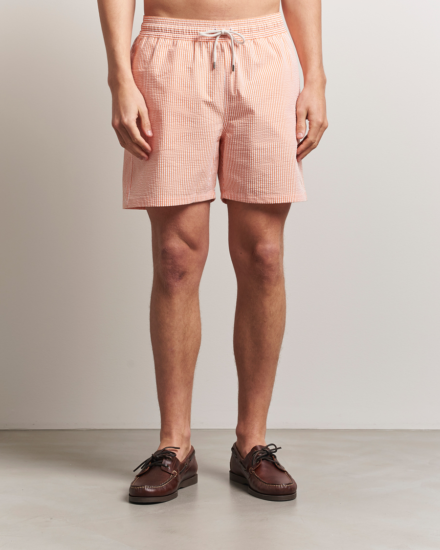 Herren | Badehosen | Polo Ralph Lauren | Recycled Traveler Seersucker Swimshorts Classic Peach