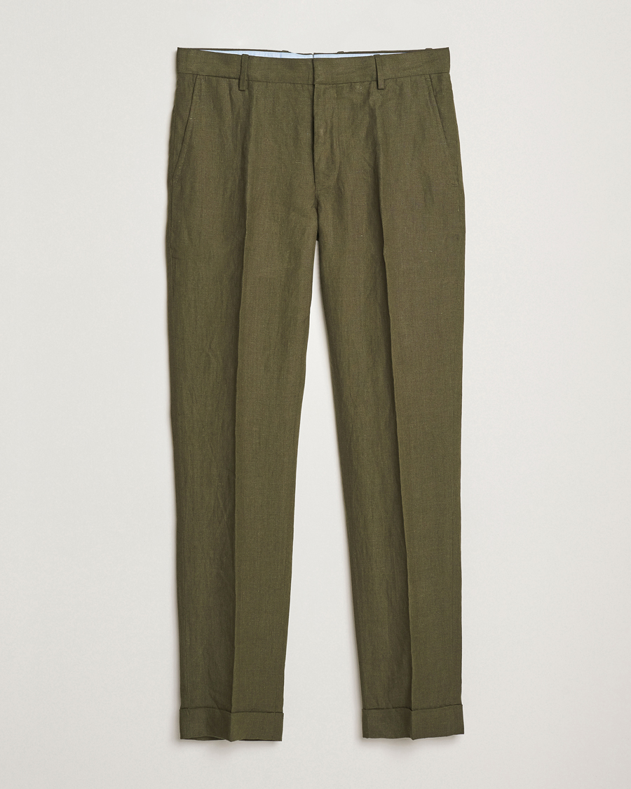 Herren | Hosen | Polo Ralph Lauren | Linen Pleated Trousers Armadillo
