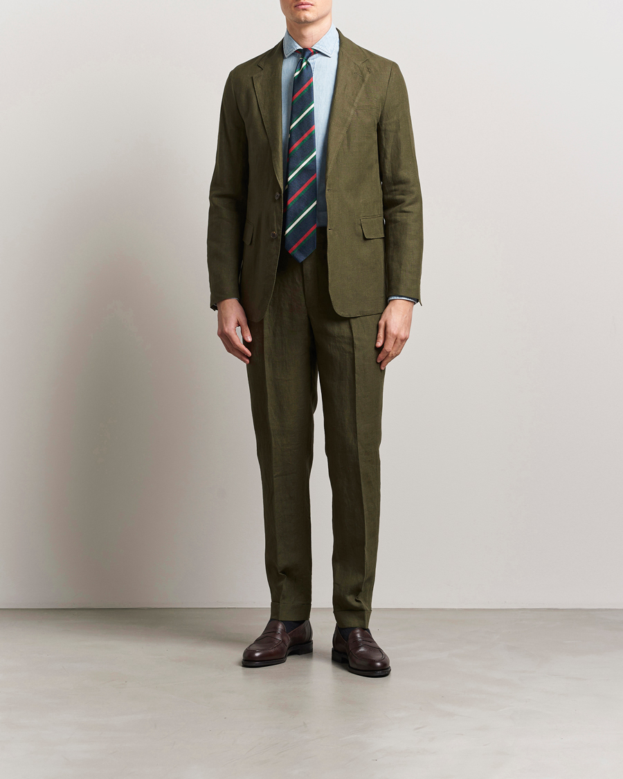 Herren | Hosen | Polo Ralph Lauren | Linen Pleated Trousers Armadillo