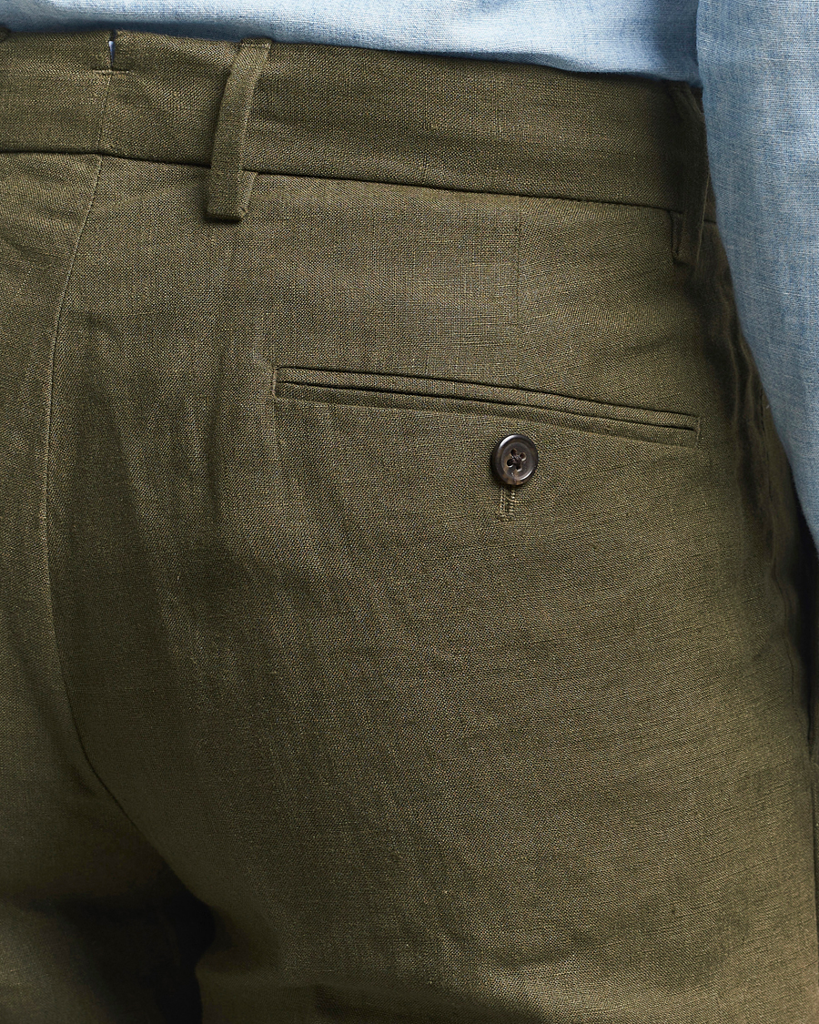 Herren | Hosen | Polo Ralph Lauren | Linen Pleated Trousers Armadillo