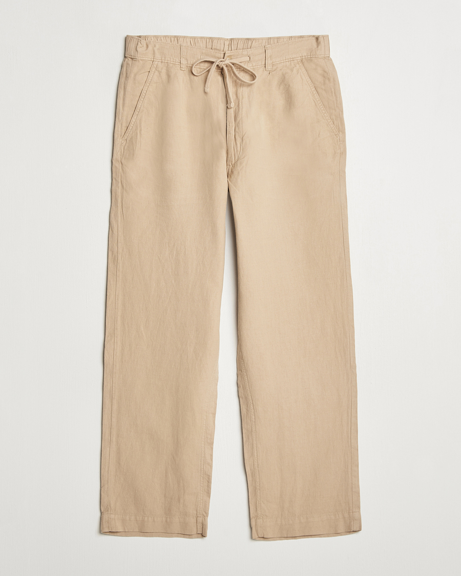 Herren | Hosen | Polo Ralph Lauren | Pleated Cotton Linen Pants Coastal Beige