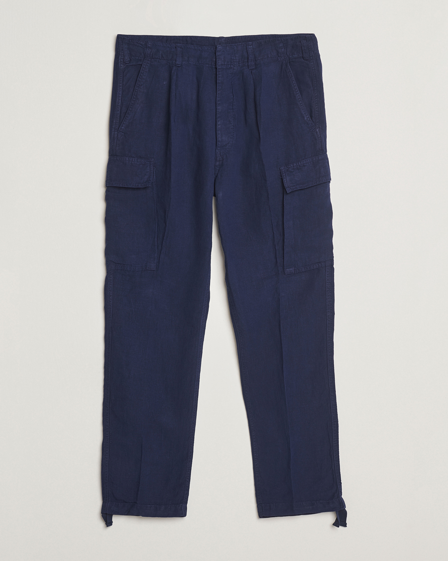 Herren | Hosen | Polo Ralph Lauren | Linen Cargo Pants Newport Navy