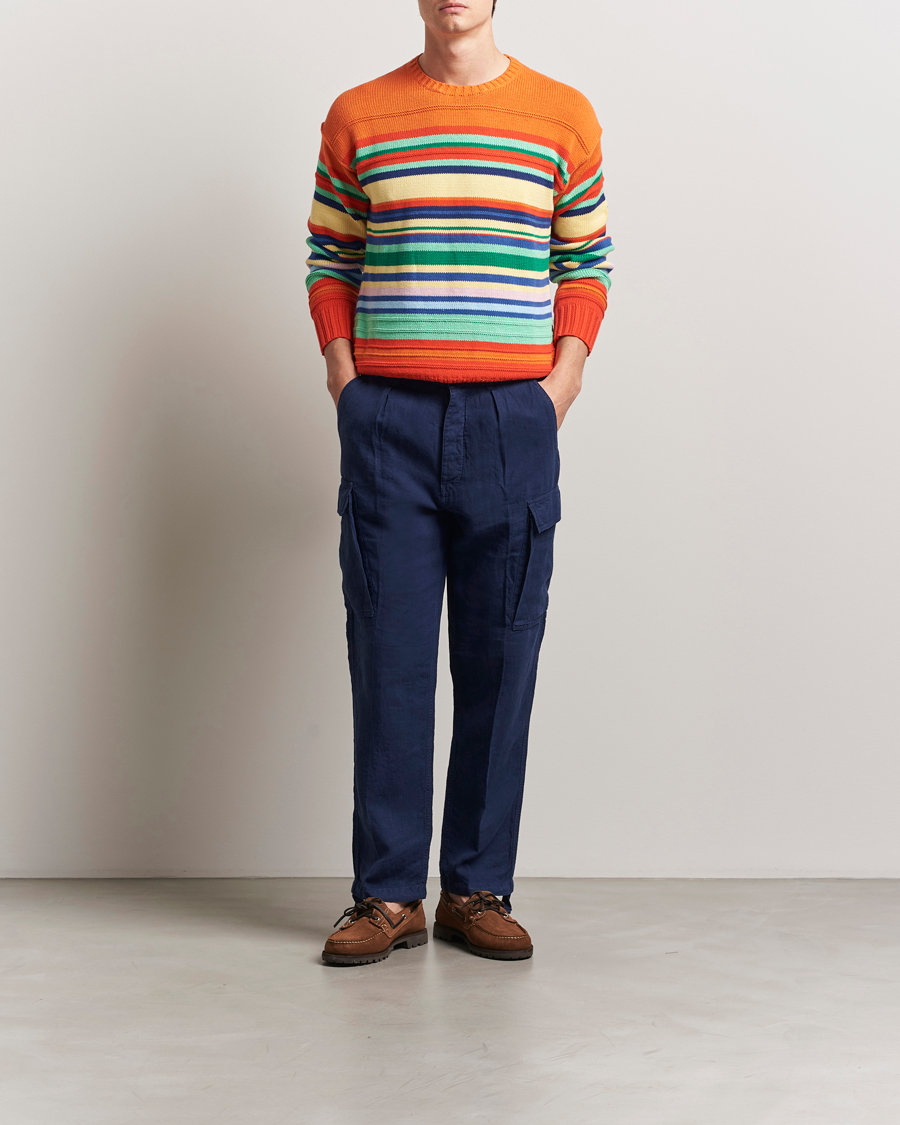 Herren | Hosen | Polo Ralph Lauren | Linen Cargo Pants Newport Navy