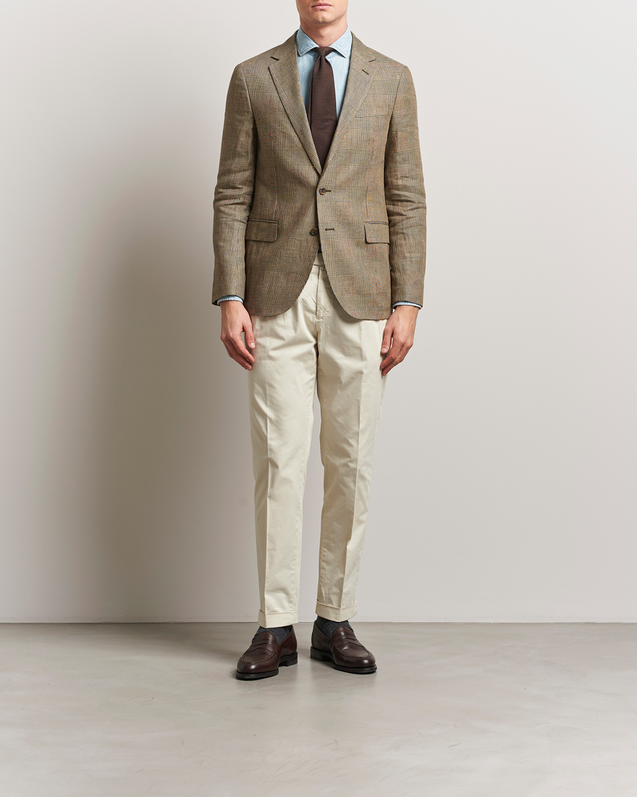 Herren | Sakkos | Polo Ralph Lauren | Glenplaid Sportcoat Tan/Brown
