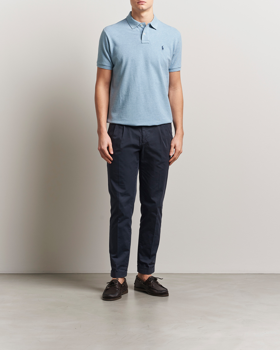 Herren | Poloshirts | Polo Ralph Lauren | Custom Slim Fit Polo Modern Blue Heather