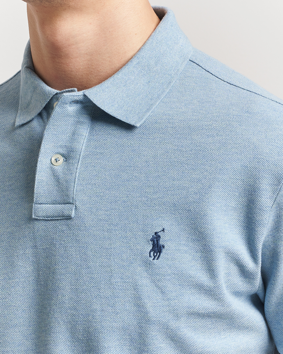 Herren | Poloshirts | Polo Ralph Lauren | Custom Slim Fit Polo Modern Blue Heather