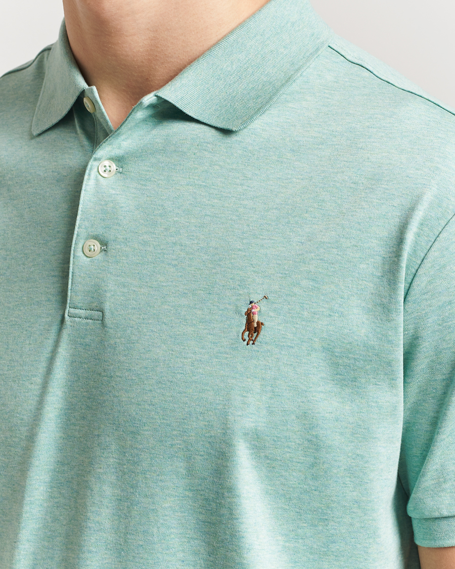 Herren | Poloshirts | Polo Ralph Lauren | Luxury Pima Cotton Polo Celadon Heather