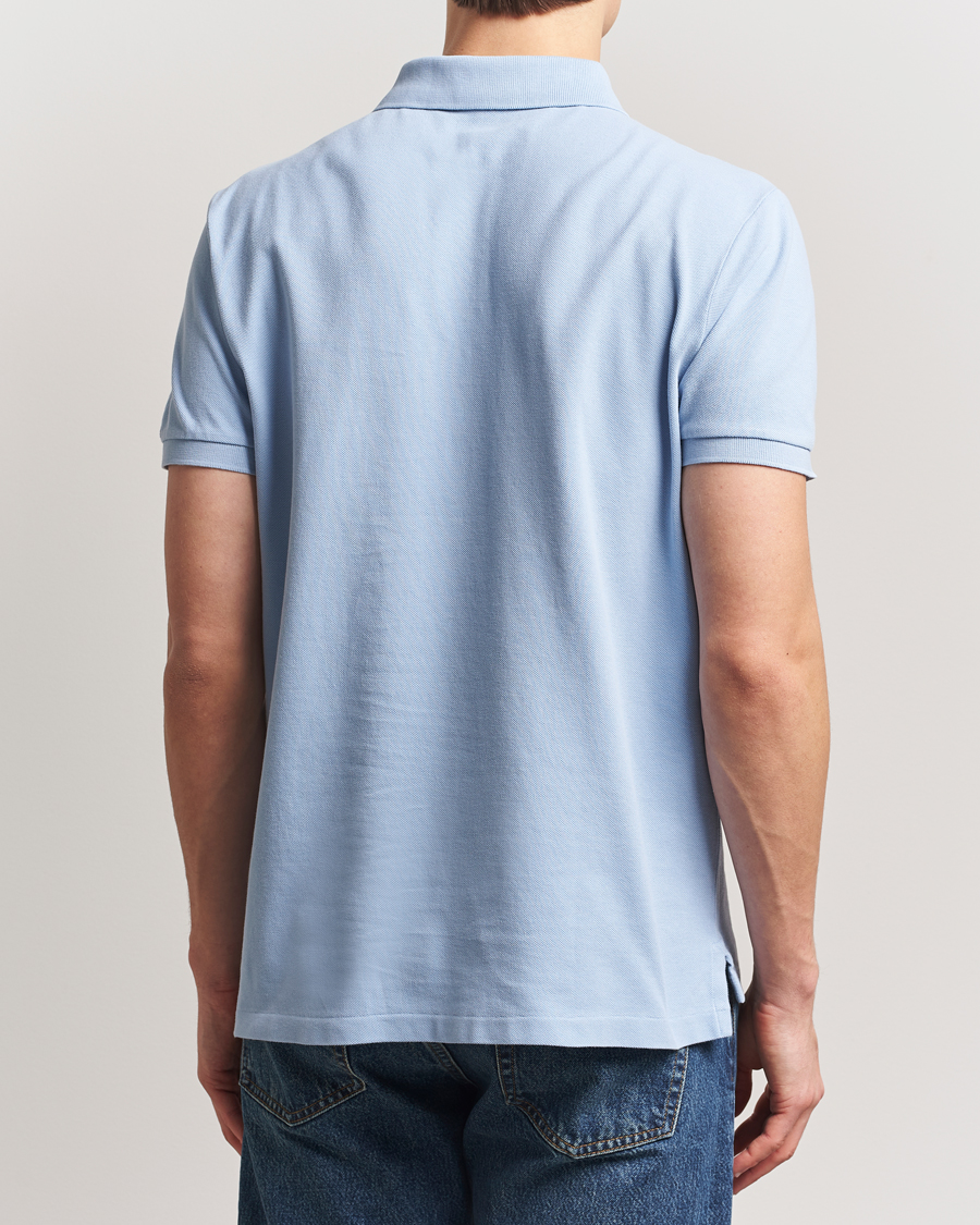 Herren | Poloshirts | Polo Ralph Lauren | Custom Slim Fit Mesh Polo Chambray Blue