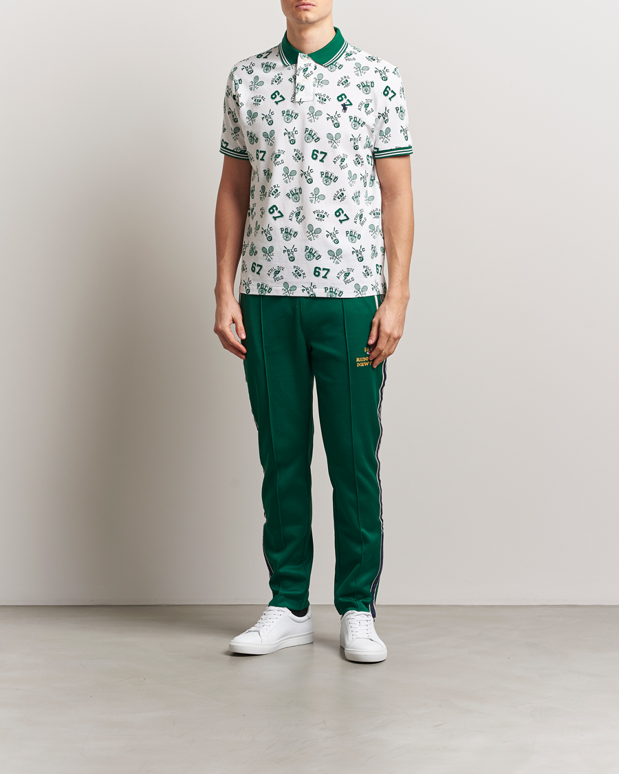 Herren | Poloshirts | Polo Ralph Lauren | Printed Mesh Polo Toss White