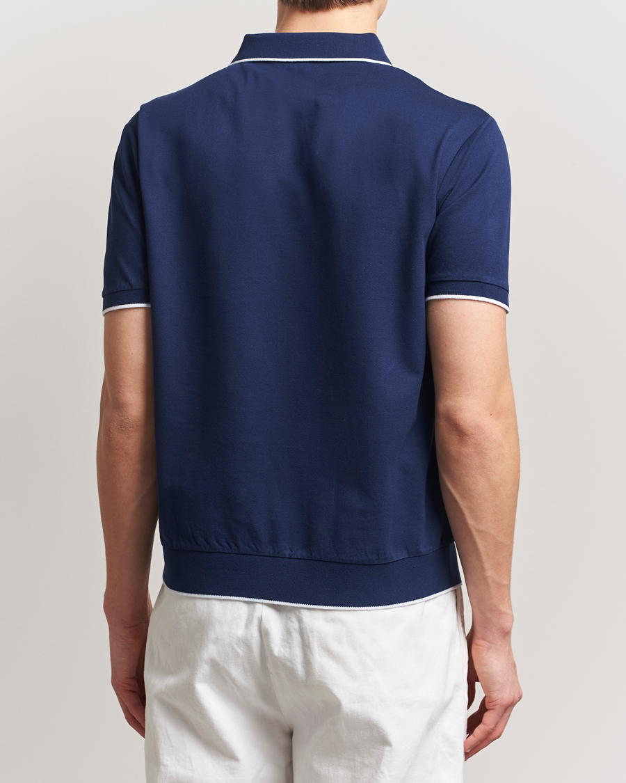 Herren | Poloshirts | Polo Ralph Lauren | Johnny Jaquard Knitted Polo Newport Navy