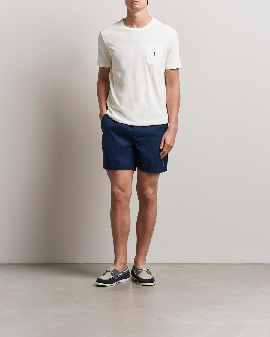 Herren | Shorts | Polo Ralph Lauren | Prepster Drawstring Linen Shorts Newport Navy