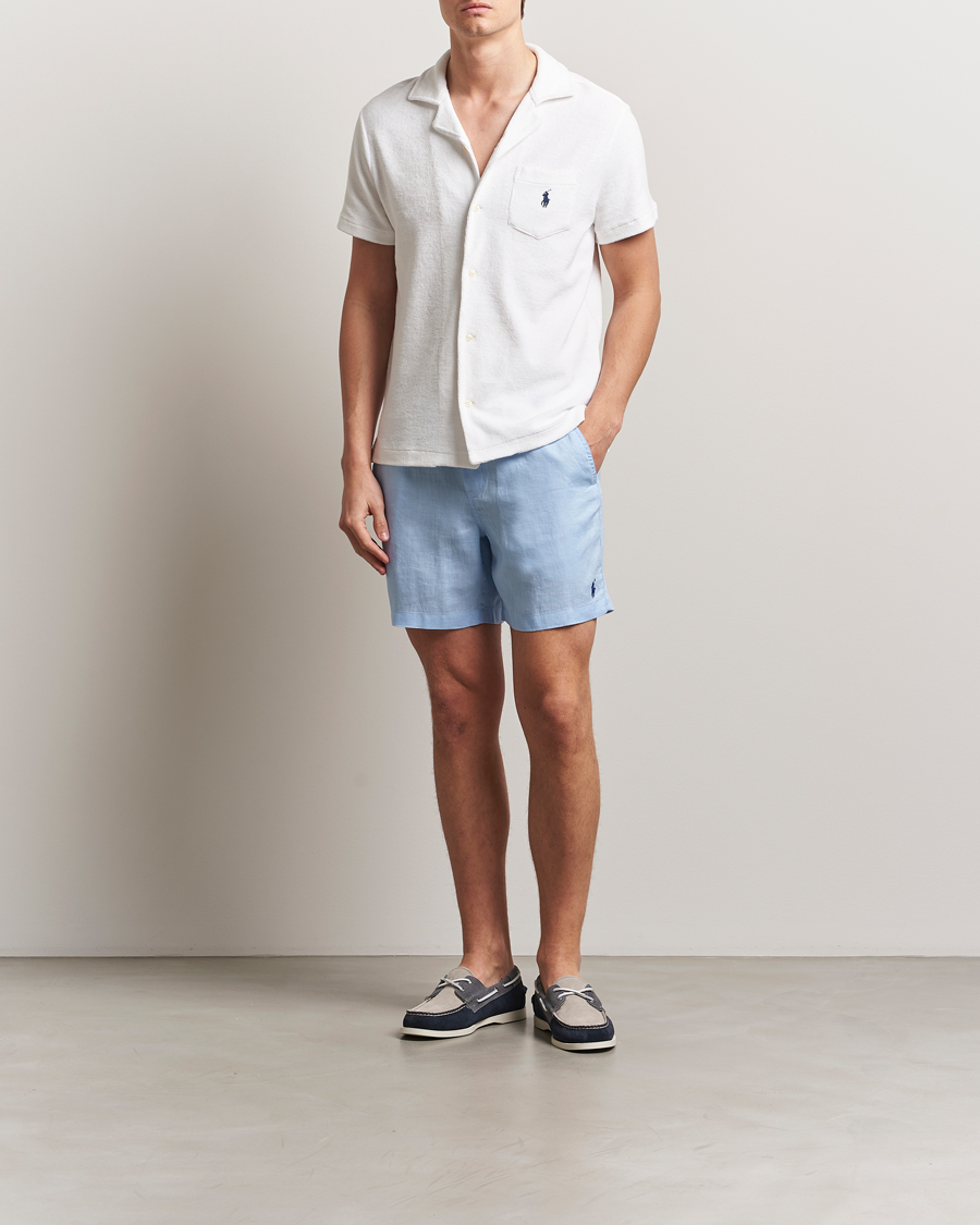 Herren | Shorts | Polo Ralph Lauren | Prepster Drawstring Linen Shorts Office Blue