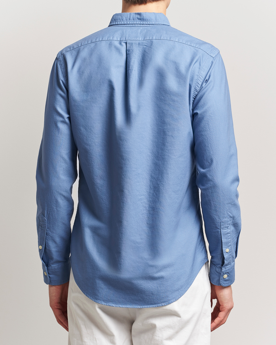 Herren | Hemden | Polo Ralph Lauren | Slim Fit Garment Dyed Oxford Shirt Bastille Blue