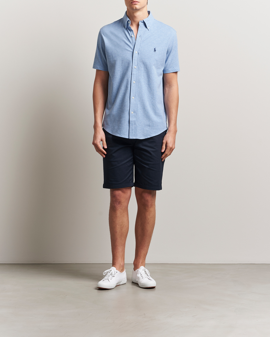 Herren | Hemden | Polo Ralph Lauren | Featherweight Mesh Short Sleeve Shirt Isle Heather