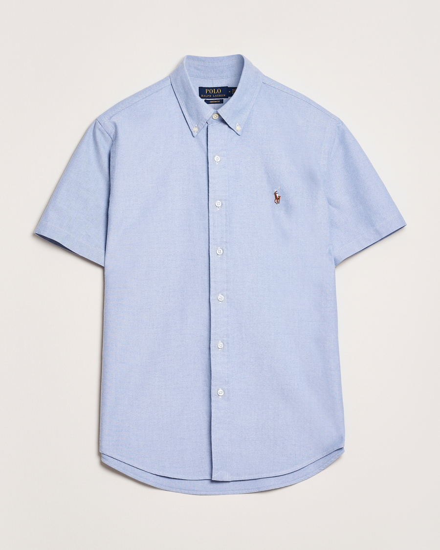 Herren | Hemden | Polo Ralph Lauren | Short Sleeve Oxford Shirt Blue